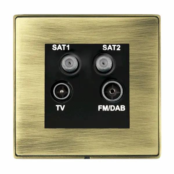 L-Duo CFX AB/AB No-Isolat TV+FM+2XSAT BL