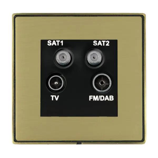 L-Duo CFX AB/SB No-Isolat TV+FM+2XSAT BL