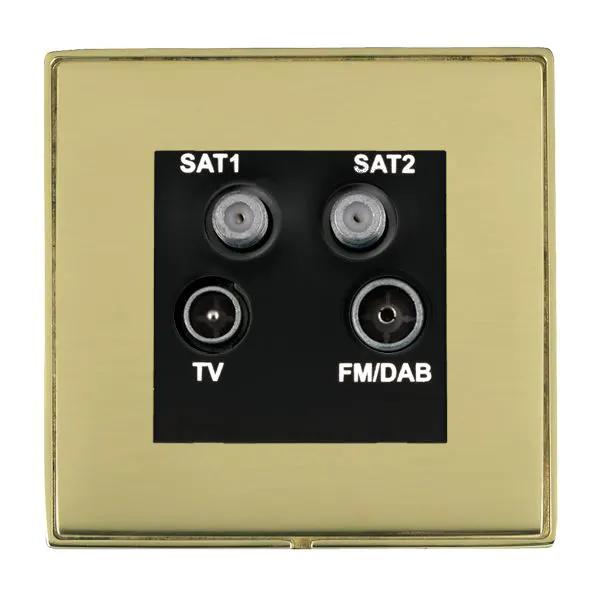 L-Duo CFX PB/PB No-Isolat TV+FM+2XSAT BL