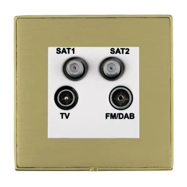 L-Duo CFX PB/SB No-Isolat TV+FM+2XSAT WH