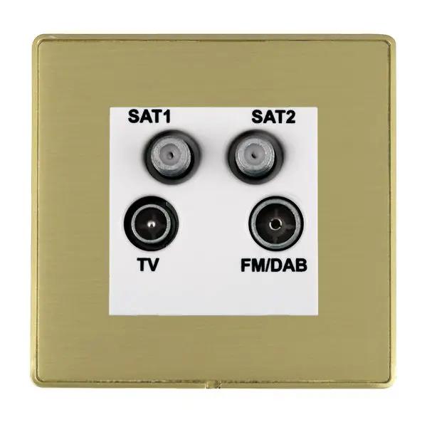 L-Duo CFX SB/SB No-Isolat TV+FM+2XSAT WH