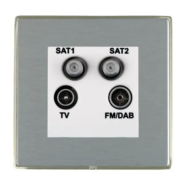 L-Duo CFX SN/SS No-Isolat TV+FM+2XSAT WH
