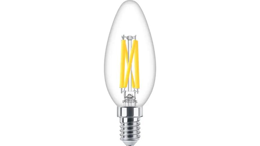 SGINIFY Philips MASTER, LEDbulb, B35, 40 W, E14, 2200 K, 2700 K, 470 lm, CRI 90, 25000 h, Glass - SGINIFY Philips MASTER, LEDbulb, B35, 40 W, E14, 2200 K, 2700 K, 470 lm, CRI 90, 25000 h, Glass