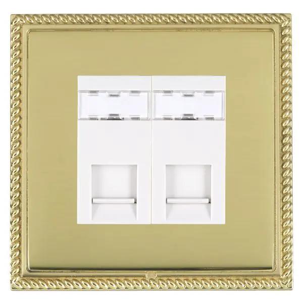 L-Geo CFX PB/PB 2g RJ45 CAT5E Unsheld WH