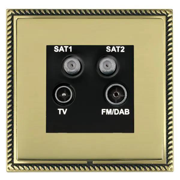 L-Geo CFX AB/PB No-Isolat TV+FM+2XSAT BL