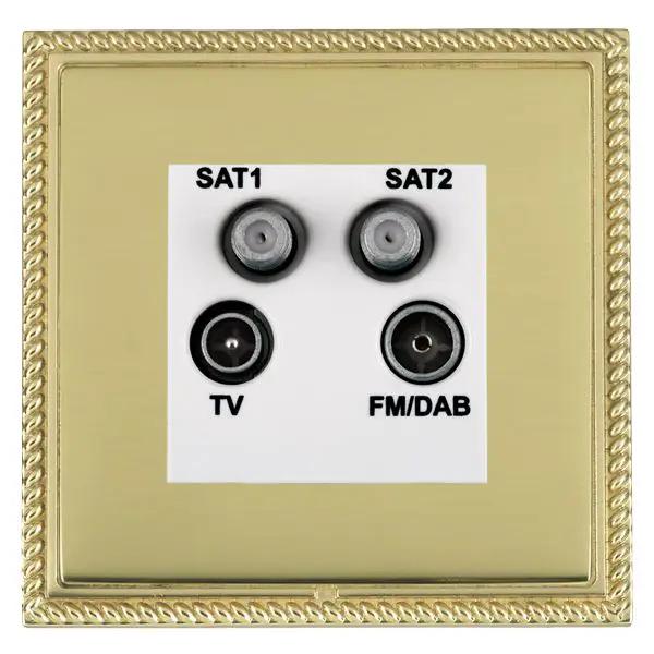 L-Geo CFX PB/PB No-Isolat TV+FM+2XSAT WH