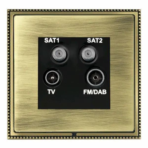 L-Per CFX AB/AB No-Isolat TV+FM+2XSAT BL