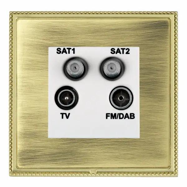 L-Per CFX PB/AB No-Isolat TV+FM+2XSAT WH