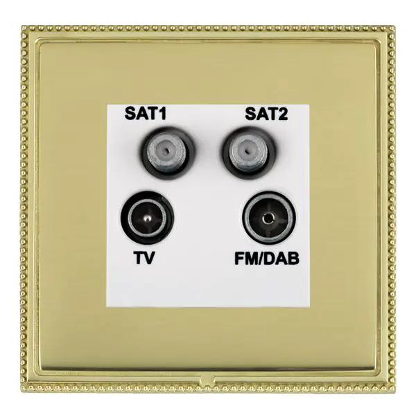 L-Per CFX PB/PB No-Isolat TV+FM+2XSAT WH