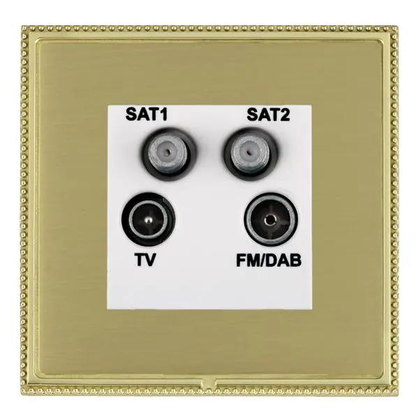 L-Per CFX PB/SB No-Isolat TV+FM+2XSAT WH