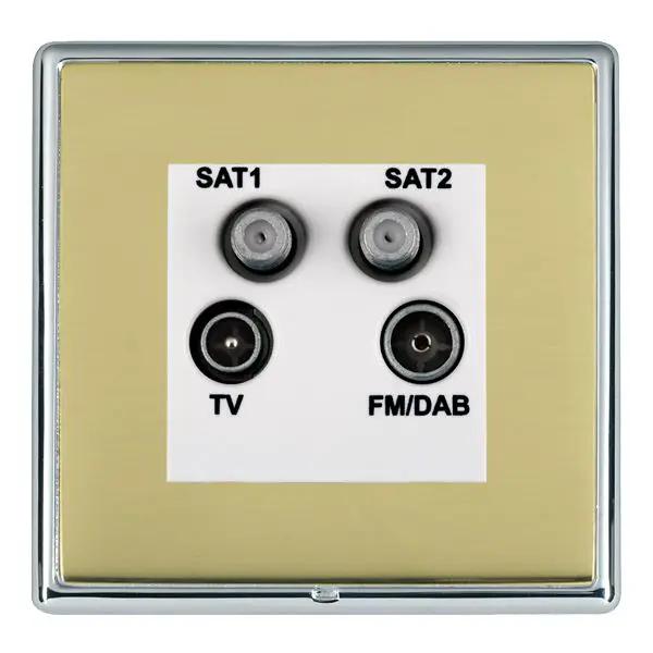 L-Ron CFX BC/PB No-Isolat TV+FM+2XSAT WH
