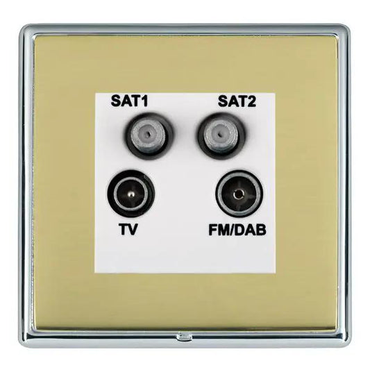 L-Ron CFX BC/PB No-Isolat TV+FM+2XSAT WH