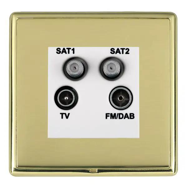 L-Ron CFX PB/PB No-Isolat TV+FM+2XSAT WH