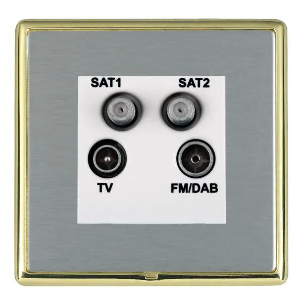 L-Ron CFX PB/SS No-Isolat TV+FM+2XSAT WH