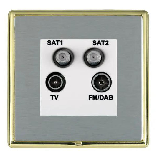 L-Ron CFX PB/SS No-Isolat TV+FM+2XSAT WH