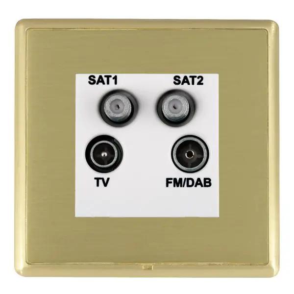 L-Ron CFX SB/SB No-Isolat TV+FM+2XSAT WH
