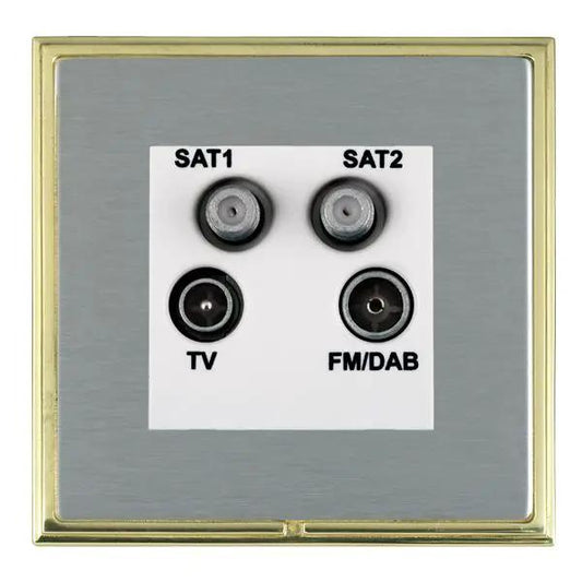 L-Sca CFX PB/SS No-Isolat TV+FM+2XSAT WH