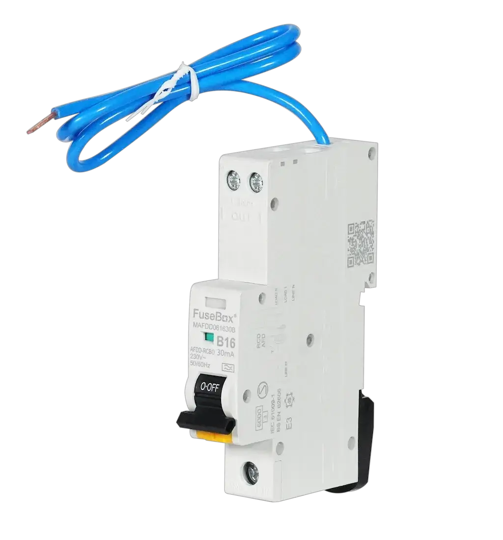 Fusebox MINI AFDD RCBO 6A 30mA 1P+N (SWITCHED) TYPE A - Electrical Fusebox MINI AFDD RCBO 6A 30mA 1P+N (SWITCHED) TYPE A Electrical