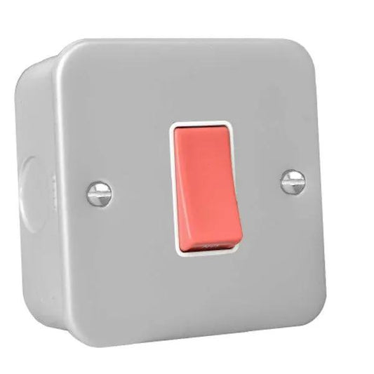 Metalclad 1g 45A Double Pole Red Rkr/WH