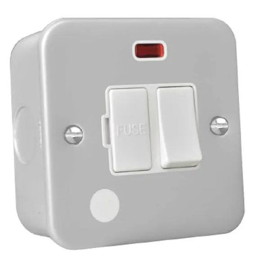 Metalclad 13A DP Fuse SP+N+CO WH/WH