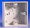 back box MK ESU2211 1 Gang 25mm PVC Surface Box with Mini Trunking KO - Back Box back box MK ESU2211 1 Gang 25mm PVC Surface Box with Mini Trunking KO Back Box