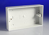 back box MK ESU262 2 Gang Square Corner PVC Surface Box with 20mm KO - Back Box back box MK ESU262 2 Gang Square Corner PVC Surface Box with 20mm KO Back Box