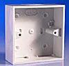 back box MK ESU2713 1 Gang 32mm PVC Surface Box with Mini Trunking KO - Back Box back box MK ESU2713 1 Gang 32mm PVC Surface Box with Mini Trunking KO Back Box