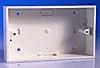 back box MK ESU2721 2 Gang 32mm PVC Surface Box with Mini Trunking KO - Back Box back box MK ESU2721 2 Gang 32mm PVC Surface Box with Mini Trunking KO Back Box
