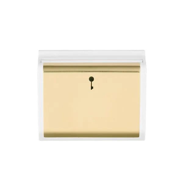 E/Fix 10A (6AX) Card Swt 50x50 PB/WH