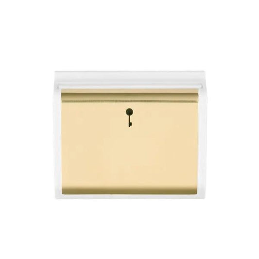 E/Fix 10A (6AX) Card Swt 50x50 PB/WH