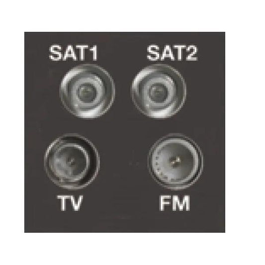 E/Fix Non-Isolated TV+FM+2XSAT 50x50 BL