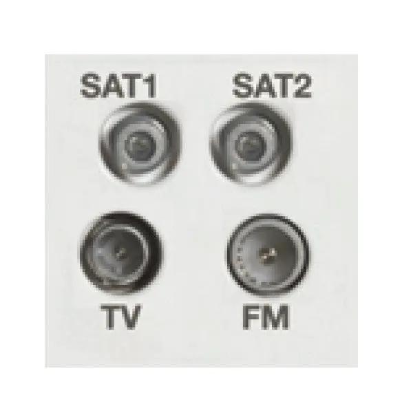 E/Fix Non-Isolated TV+FM+2XSAT 50x50 WH