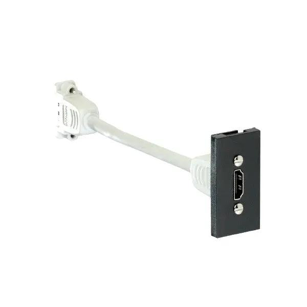 E/Fix HDMI Skt (Fem-Fem) Type A 25x50 BL