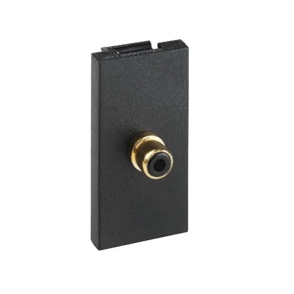 E/Fix 1xGold Phono/Audio Skt 25x50 BL