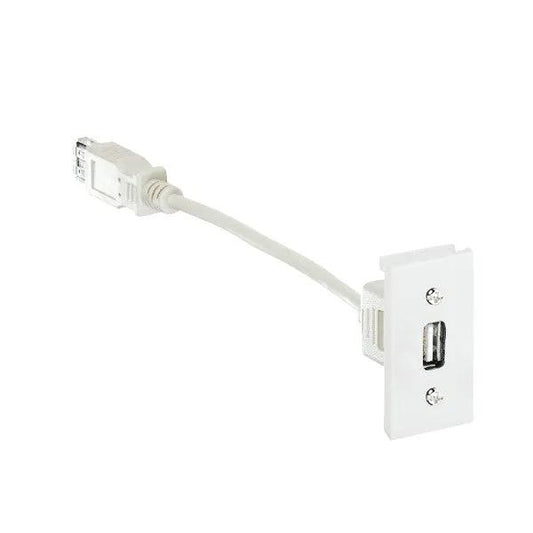 E/Fix USB2 Type A Skt Fem-Fem 25x50 WH