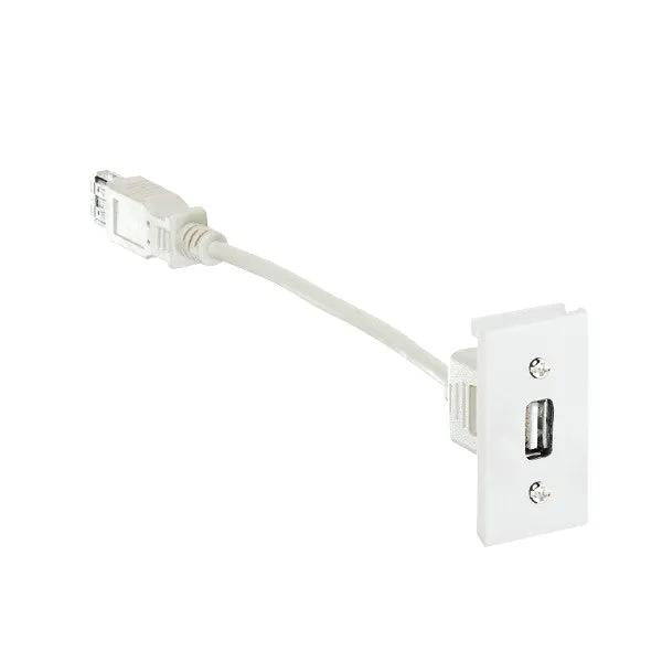 E/Fix USB2 Type A Skt Fem-Fem 25x50 WH