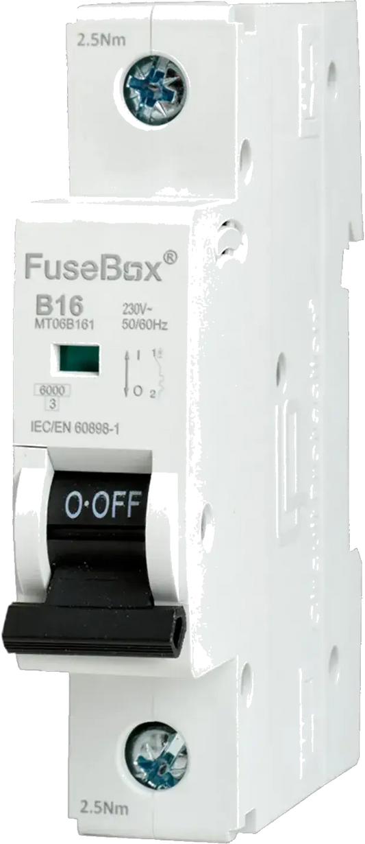 Fusebox 16A B CURVE MCB 6kA 1P - Electrical Fusebox 16A B CURVE MCB 6kA 1P Electrical