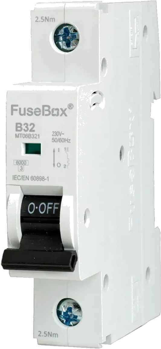 Fusebox 32A B CURVE MCB 6kA 1P - Electrical Fusebox 32A B CURVE MCB 6kA 1P Electrical