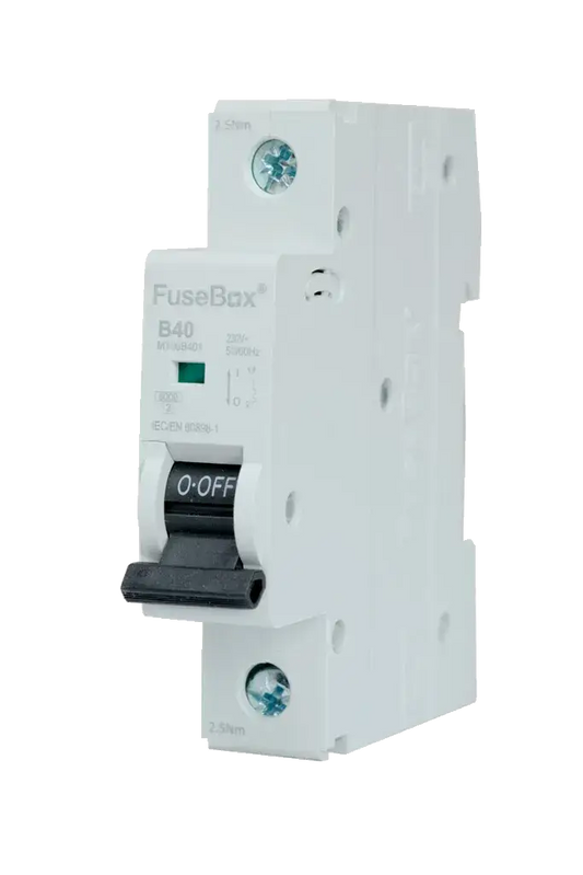 Fusebox 40A B CURVE MCB 6kA 1P - Electrical Fusebox 40A B CURVE MCB 6kA 1P Electrical