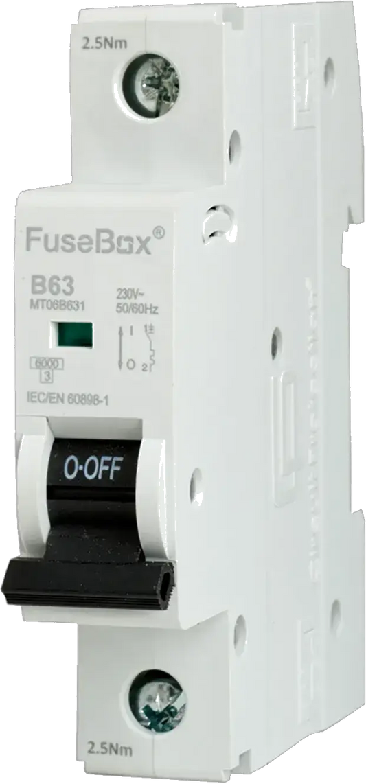 Fusebox 63A B CURVE MCB 6kA 1P - Electrical Fusebox 63A B CURVE MCB 6kA 1P Electrical