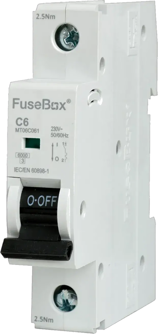 Fusebox 6A *C CURVE MCB 6kA 1P - Electrical Fusebox 6A *C CURVE MCB 6kA 1P Electrical