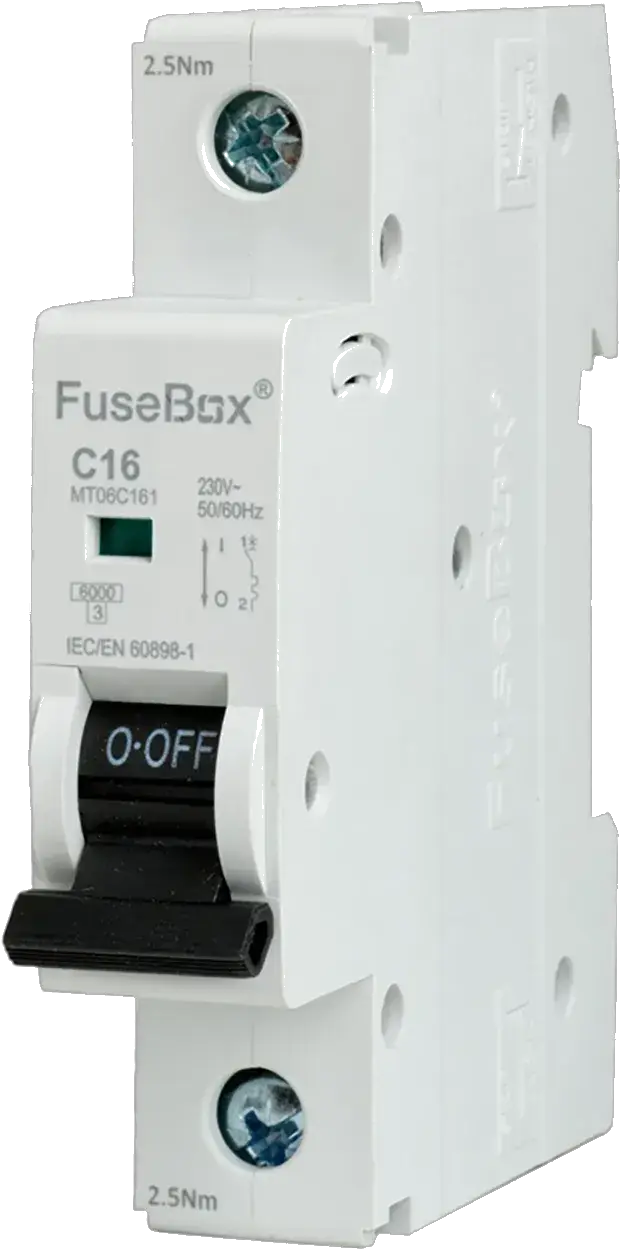 Fusebox 16A *C CURVE MCB 6kA 1P - Electrical Fusebox 16A *C CURVE MCB 6kA 1P Electrical