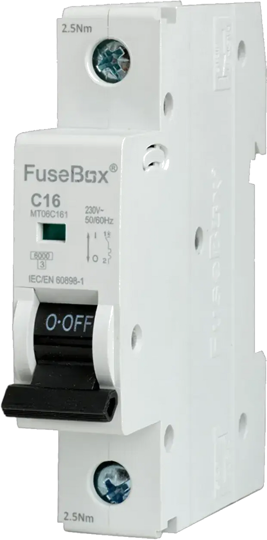 Fusebox 16A *C CURVE MCB 6kA 1P - Electrical Fusebox 16A *C CURVE MCB 6kA 1P Electrical