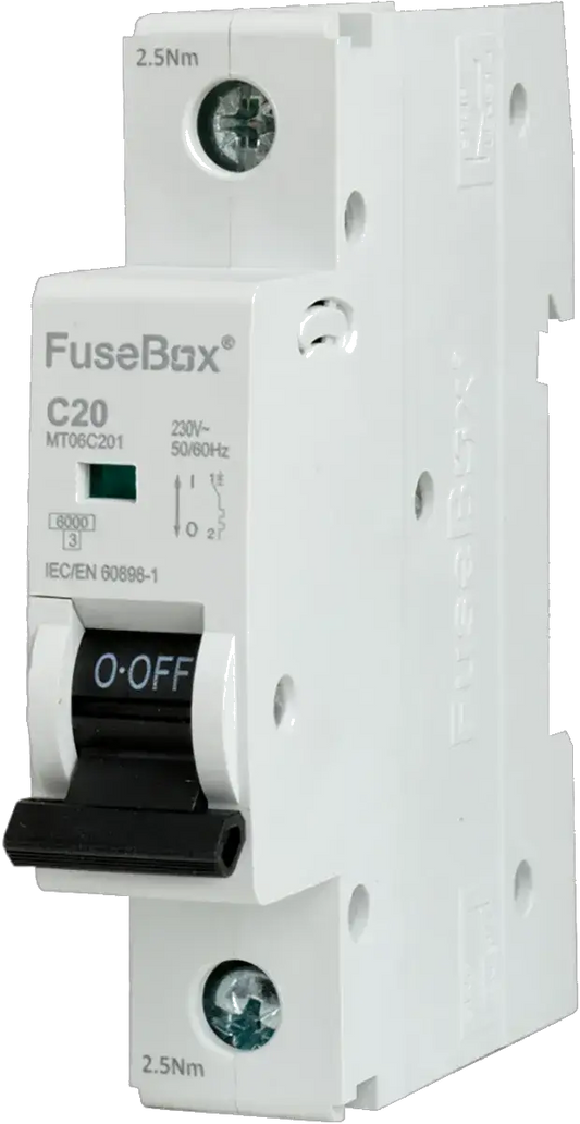 Fusebox 20A *C CURVE MCB 6kA 1P - Electrical Fusebox 20A *C CURVE MCB 6kA 1P Electrical