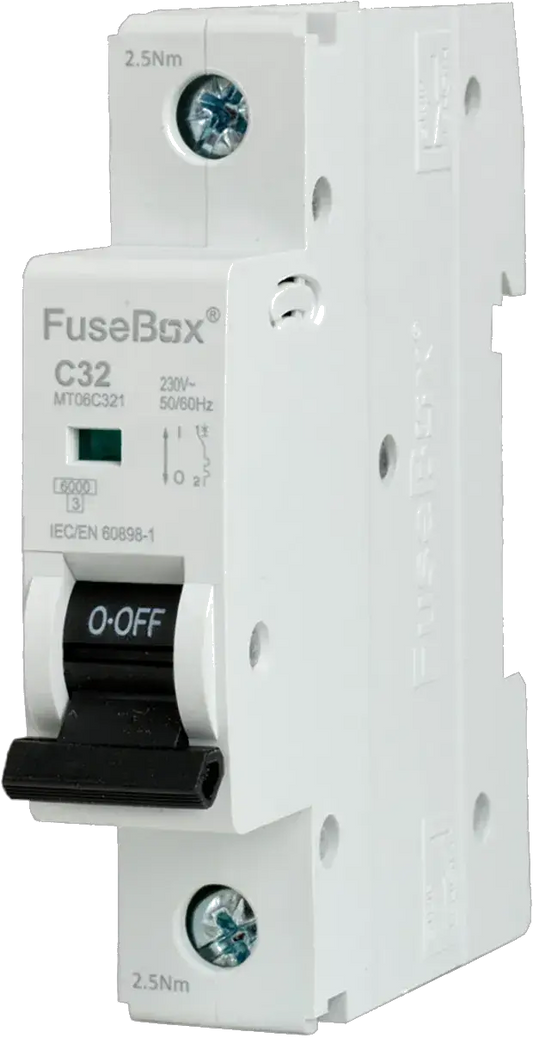 Fusebox 32A *C CURVE MCB 6kA 1P - Electrical Fusebox 32A *C CURVE MCB 6kA 1P Electrical