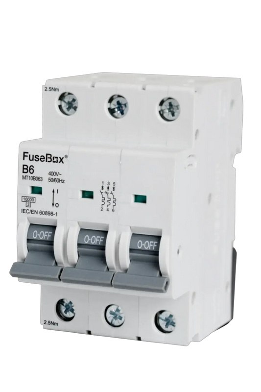 Fusebox 6A B CURVE MCB 10KA 3P - Electrical Fusebox 6A B CURVE MCB 10KA 3P Electrical