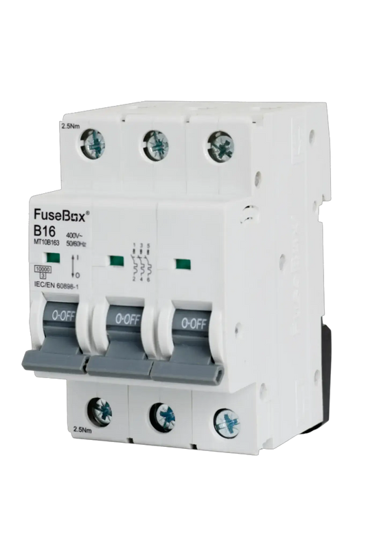 Fusebox 16A B CURVE MCB 10kA 3P - Electrical Fusebox 16A B CURVE MCB 10kA 3P Electrical