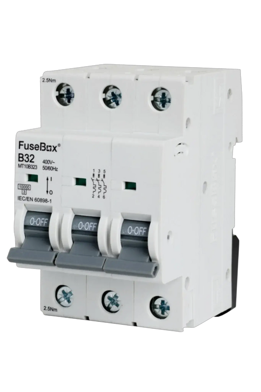Fusebox 32A B CURVE MCB 10kA 3P - Electrical Fusebox 32A B CURVE MCB 10kA 3P Electrical