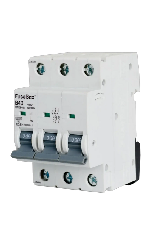 Fusebox 40A B CURVE MCB 10kA 3P - Electrical Fusebox 40A B CURVE MCB 10kA 3P Electrical