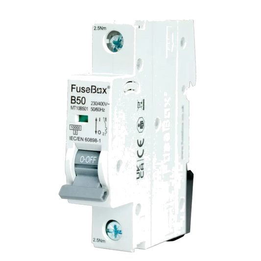Fusebox 50A B CURVE MCB 10kA 1P - Electrical Fusebox 50A B CURVE MCB 10kA 1P Electrical